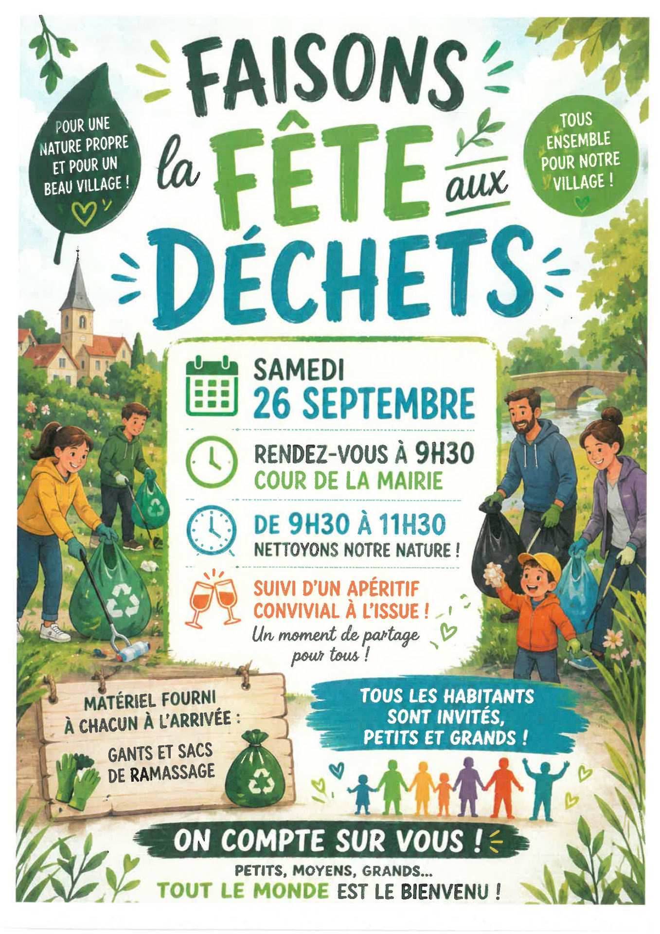 affiche la fete aux dechets