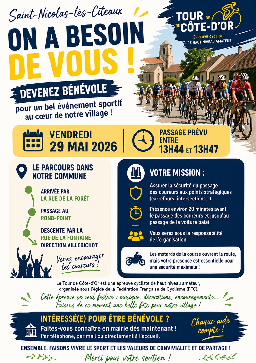 affiche appel à benevole