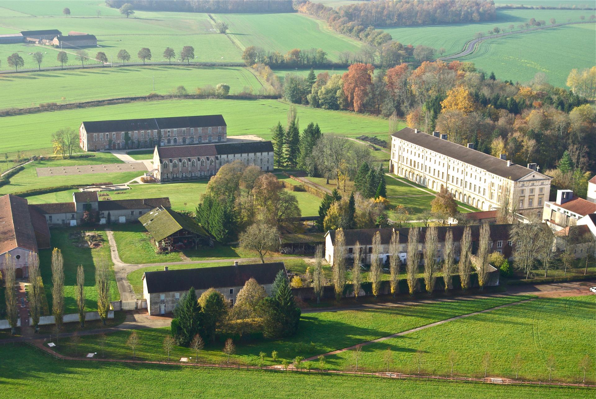 Abbaye de Cîteaux vue du ciel